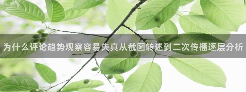 我要吃瓜网:为什么评论趋势观察容易失真从截图转述到二次传播逐层分析